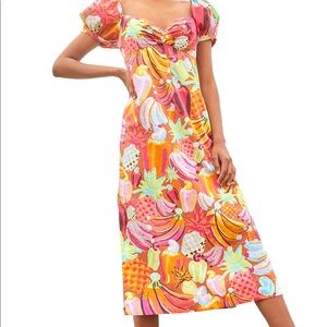 NWT FARM RIO fruit salad maxi dress
